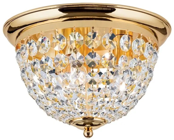 Plafoniera cristal Asfour design elegant lux PLAFOND D-35cm aurie