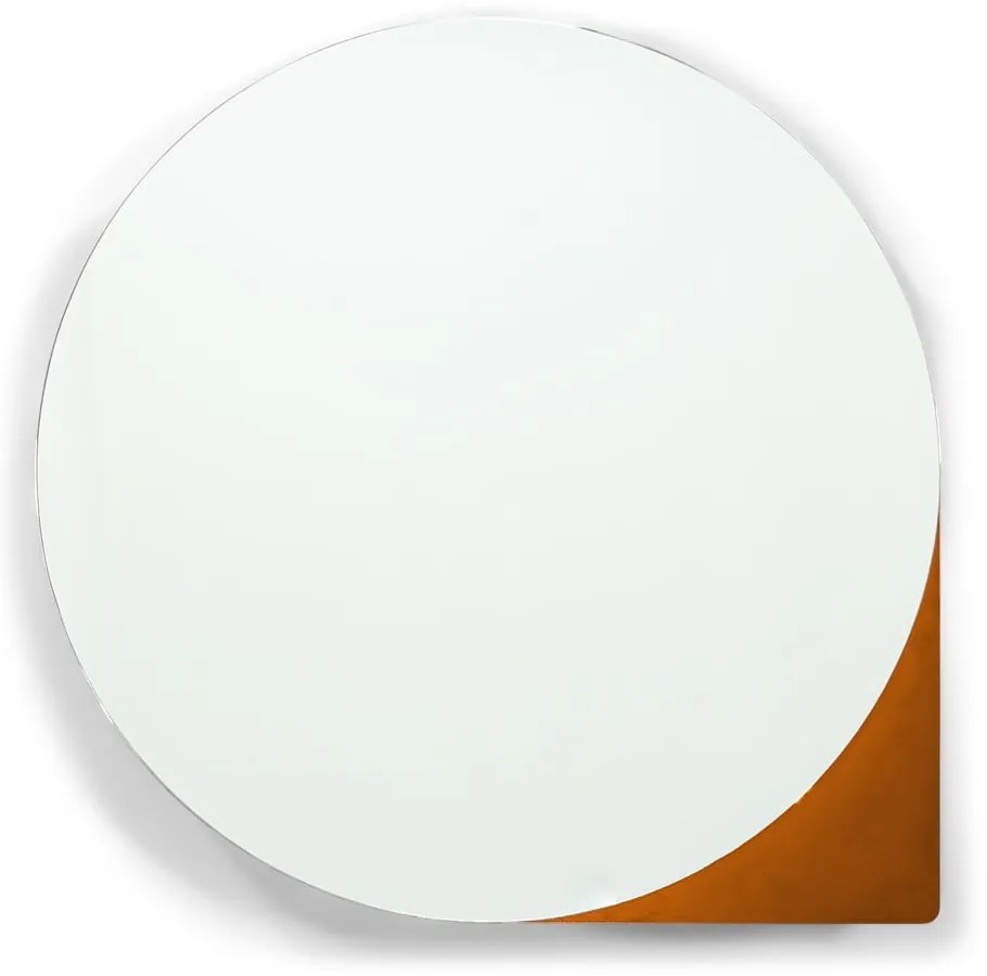 Dulap de baie teracotă suspendat/cu oglindă din metal 55x55 cm Sonnet – Spinder Design