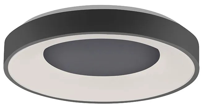 Plafoniera moderna gri inchis inclusiv LED cu dimmer 3 trepte - Steffie