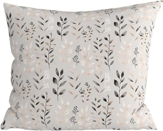 Fata de perna din policoton SALVIA 45x45 cm, gri-maro
