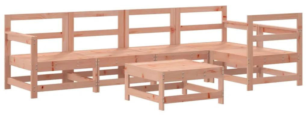 3186464 vidaXL Set mobilier relaxare grădină, 6 piese, lemn masiv Douglas