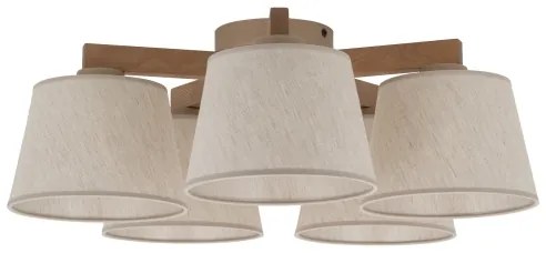 Brilagi - Lustră aplicată LATTE SABIA 5xE27/15W/230V pin/crem