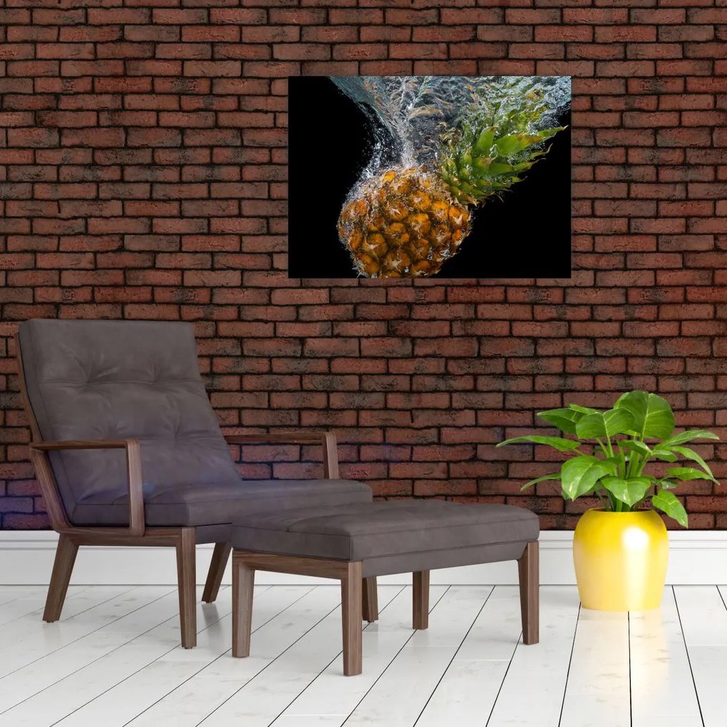 Tablou cu anans în apă (70x50 cm)