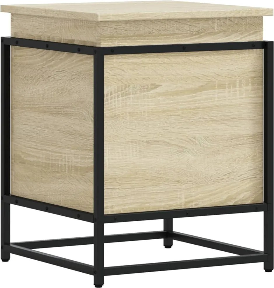 vidaXL Cutie depozitare stejar sonoma 40x40x51,5cm lemn prelucrat