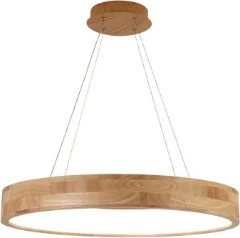 Brilagi - Lustră LED suspendată pe cablu FALCON WOOD, LED/40W/230V, 3000/4000/6000K, 60 cm, lemn