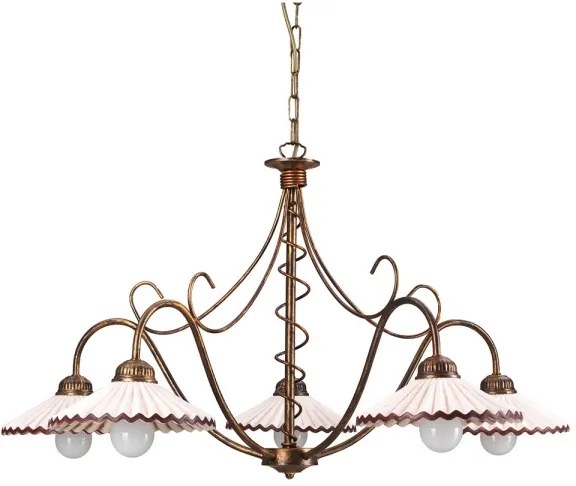 Lustră pe lanț ROSINA 5xE14/6W/230V ONLI