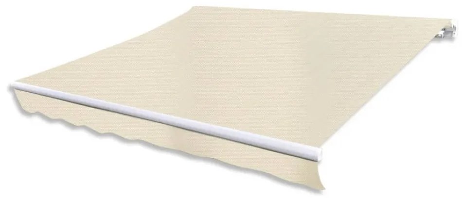 Copertină reglabilă acționată manual, 300 cm, crem