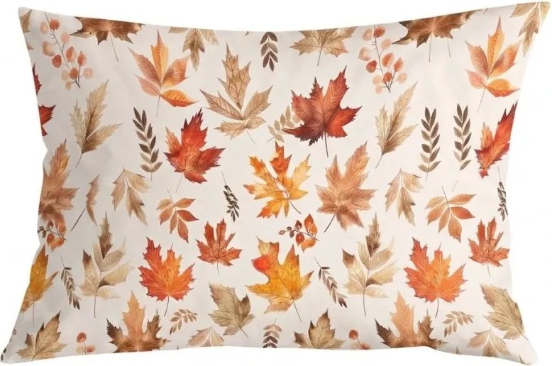 Fata de perna din flanel LEAVES & PUMPKINS 50x70 cm, colorat