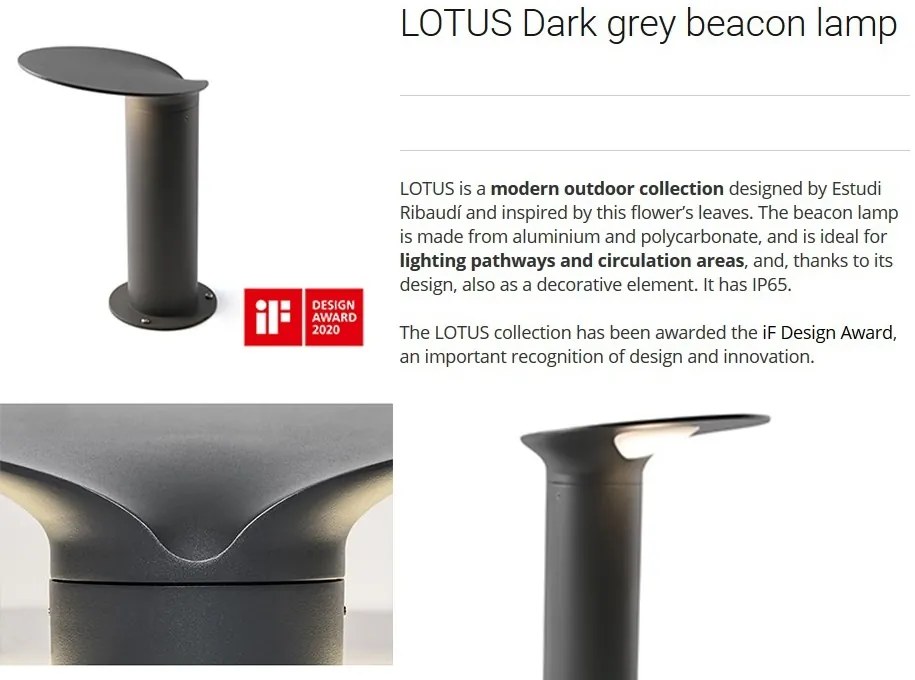 Stalp LED exterior design modern decorativ IP65 LOTUS 71225
