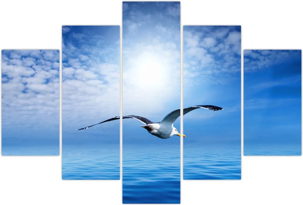 Tablou - Pescărușul peste mare (150x105 cm)