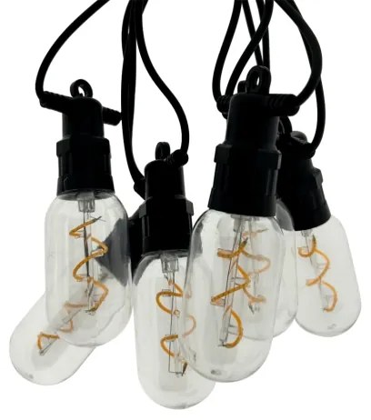 Ghirlandă LED decorativă pentru exterior 6xLED/0,6W/230V 4,5 m IP44 negru