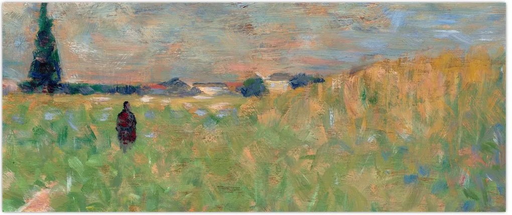 Tablou - Georges Seurat, A Summer Landscape, reproducere (120x50 cm)