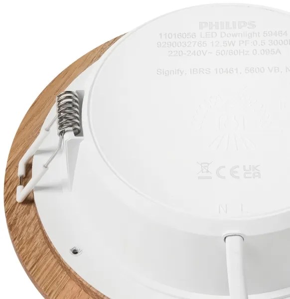 Corp de iluminat LED încastrat WOODY SPOT LED/12,5W/230V 4000K stejar ø 16 cm
