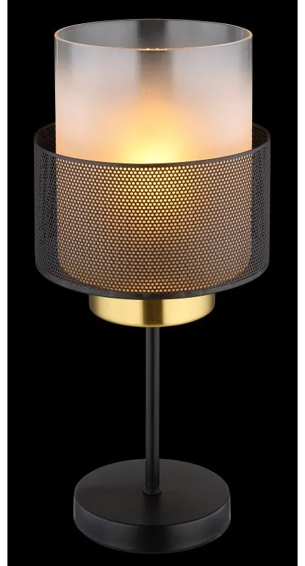 Veioza/Lampa de masa OLGA negru/satin