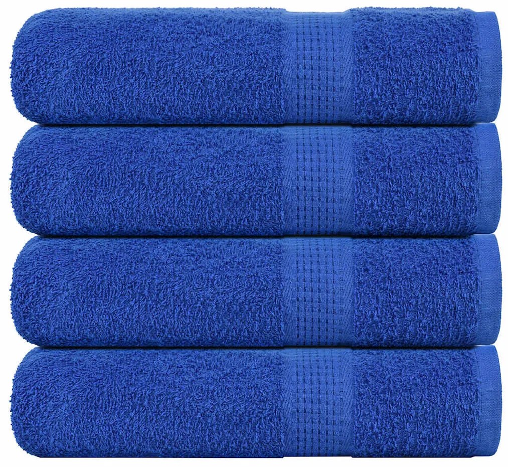 vidaXL Prosoape de duș 4 buc Albastru 70x140 cm 360 g/m² 100% bumbac