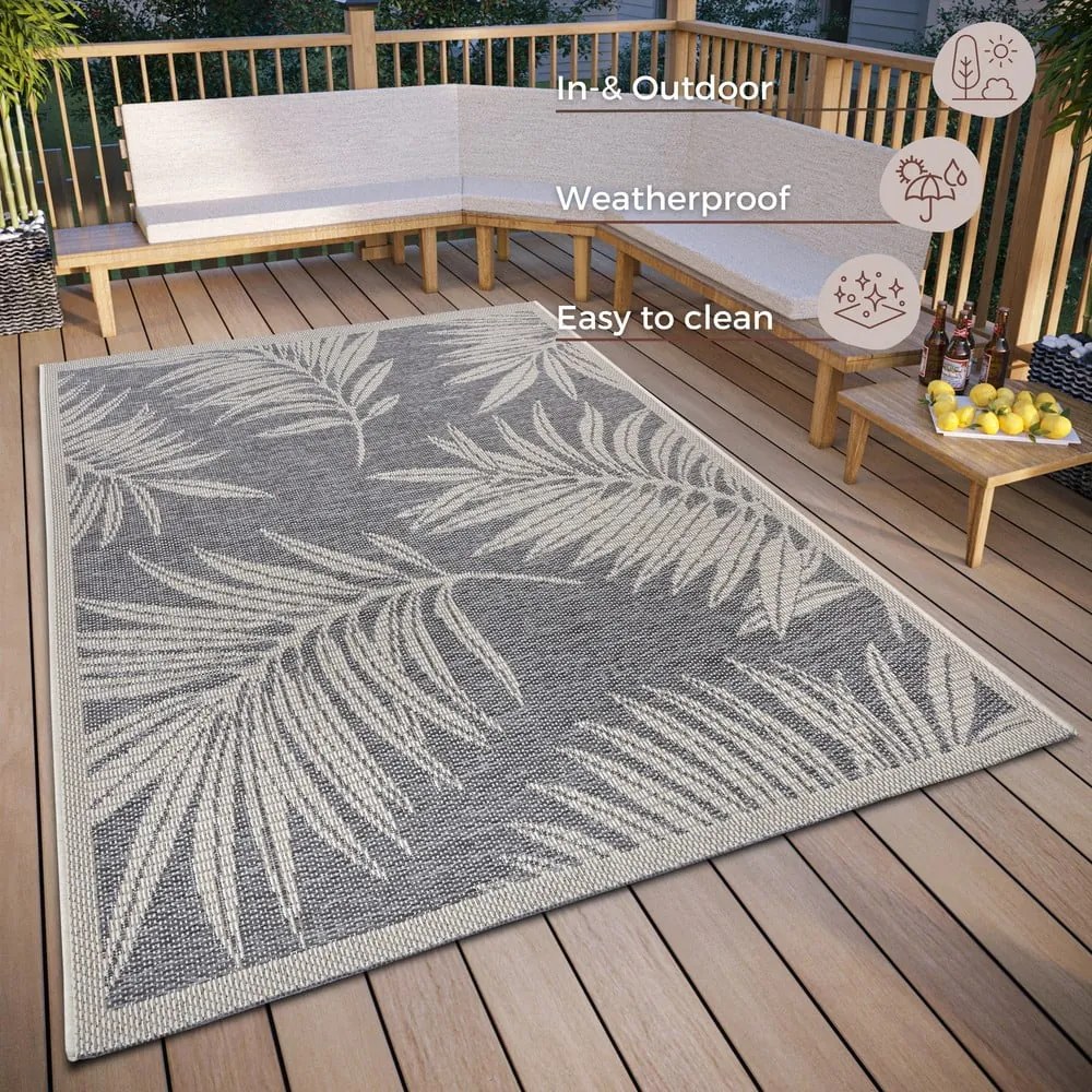 Covor de exterior gri 155x235 cm Clyde Paru – Hanse Home