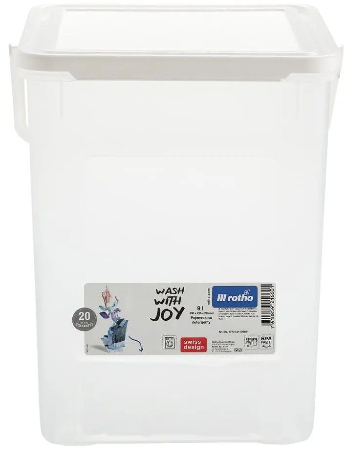 Cutie de depozitare din plastic cu capac – Rotho