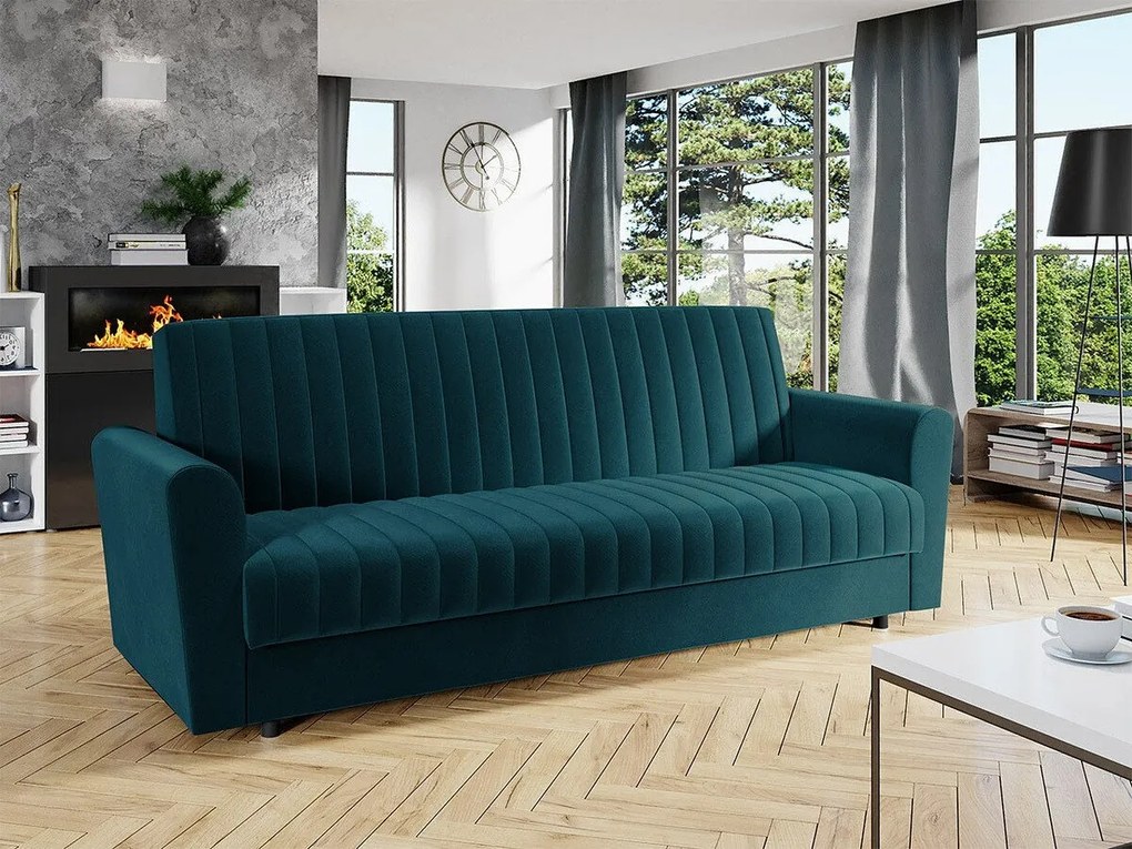 Canapea extensibilă Columbus 142Cutie de pat, 87x230x90cm, 63 kg, Picioare: Lemn, Lemn: Pin