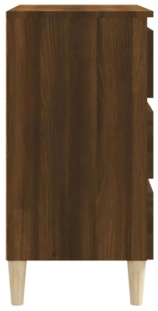 Servanta, stejar maro, 60x35x69 cm, lemn compozit 1, Stejar brun