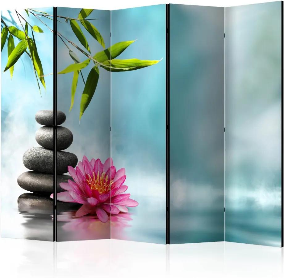 Bimago Paravan - Water Lily and Zen Stones 225x172cm