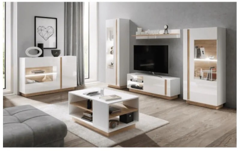 Living GLOBAL291 - stejar artisan/gri grafit