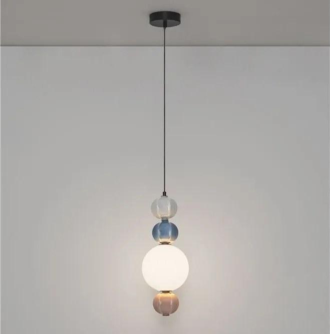 Pendul, Lustra LED cu ceramica multicolora DAZZ
