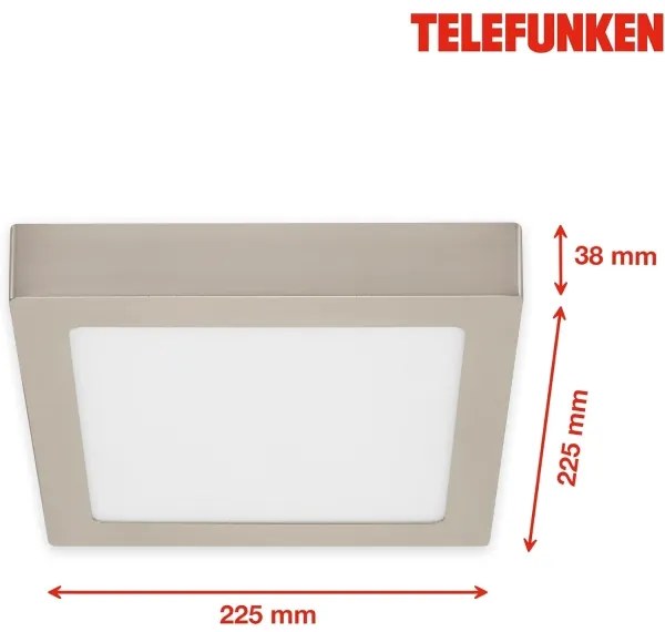 Plafonieră LED RGBW Telefunken 309602TF LED/18W/230V 2700-6500K Wi-Fi Tuya