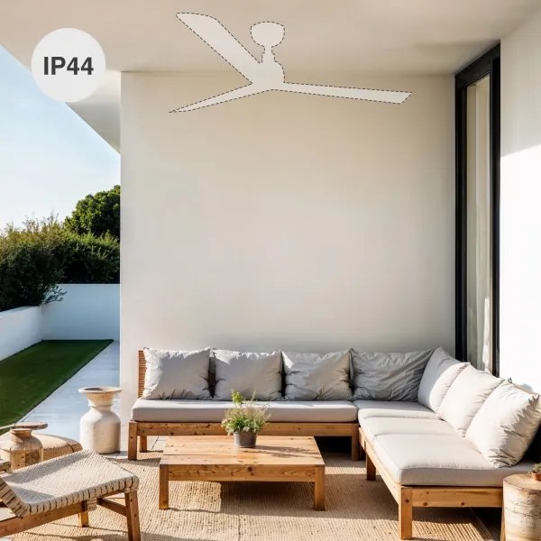 FARO 34372 - Ventilator de tavan MARINE M Ø 125 cm maro/negru IP44 + telecomandă