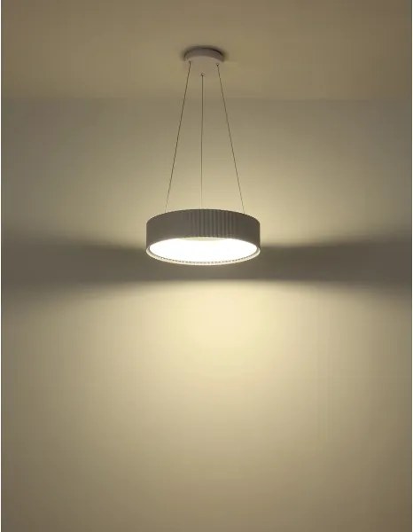 Globo 15924W - Lustră LED suspendată pe cablu KEMP LED/45W/230V Ø 46 cm, alb
