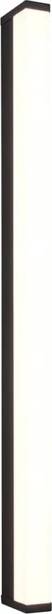 Aplică de perete negru-mat LED (lungime 80 cm) Fabio – Trio