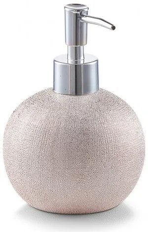 Dozator pentru sapun din ceramica, Glitter Rose Gold, Ø 10,3xH14,5 cm