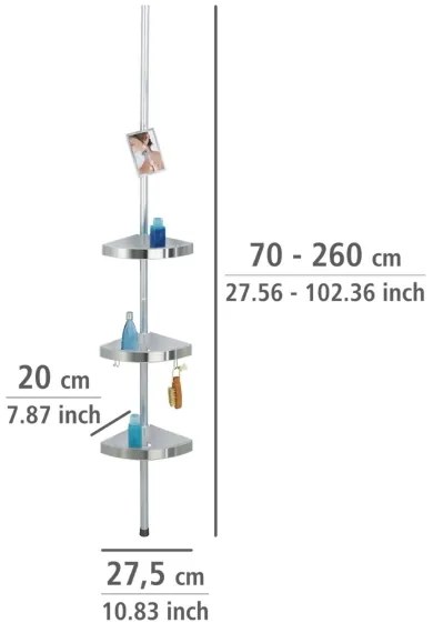 WENKO 20349100 - Profil de colț PREMIUM 27,5 x 260 cm, satinat