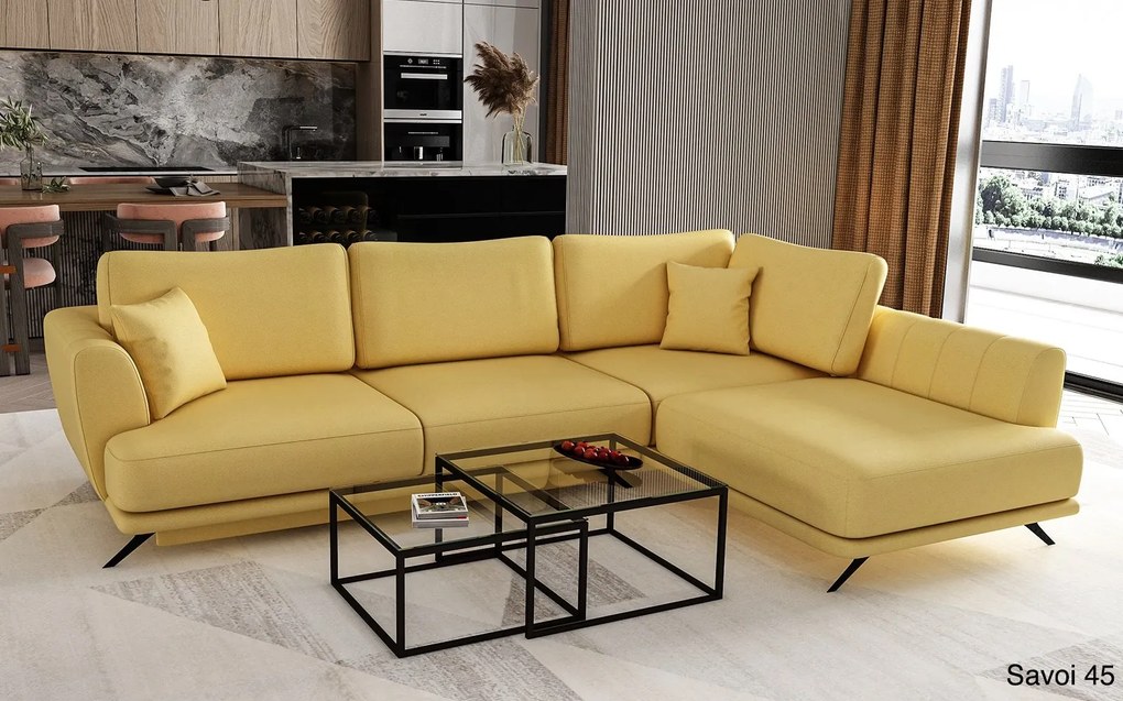 Colțar lemn masiv Extensibil Leona Depozitare 280x178cm Personalizabil - Loco 40, Dreapta