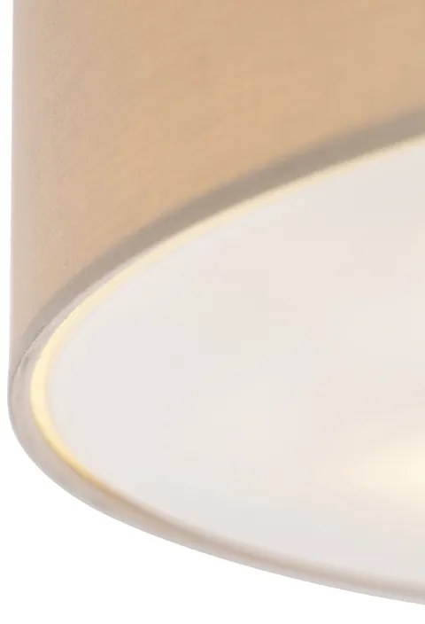 Plafonieră rustică bej 50 cm - Drum