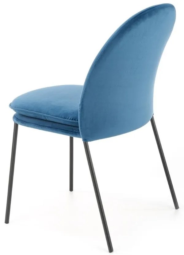 Scaun de bucaterie Ulric, albastru/negru