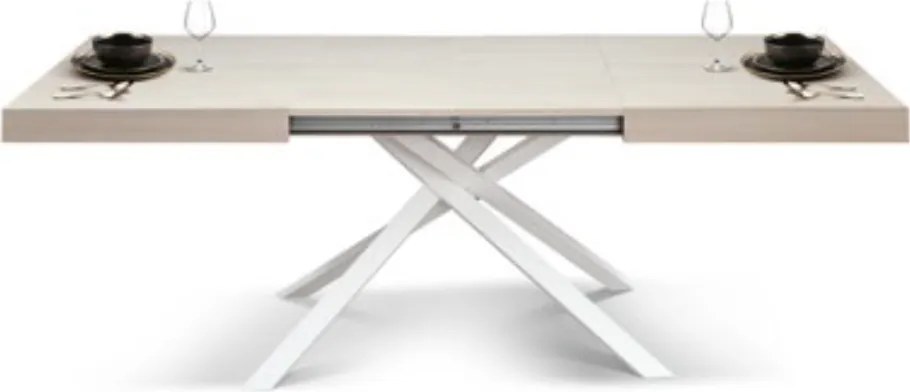 Masă Tifany BLAT OLMO PERLA - NEGRU - 140 CM / 90 / H 77