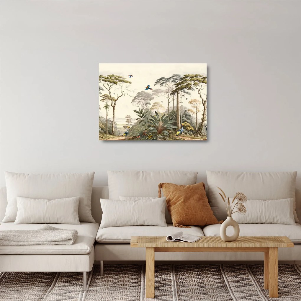 Tablou pe sticlă - Pădurea tropicală amazoniană (70x50 cm)