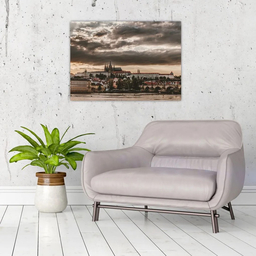 Tablou Castelului Praga în amurg (70x50 cm)