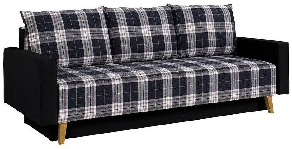 Canapea extensibilă Providence E111Cutie de pat, 86x215x92cm, 101 kg, Picioare: Plastic
