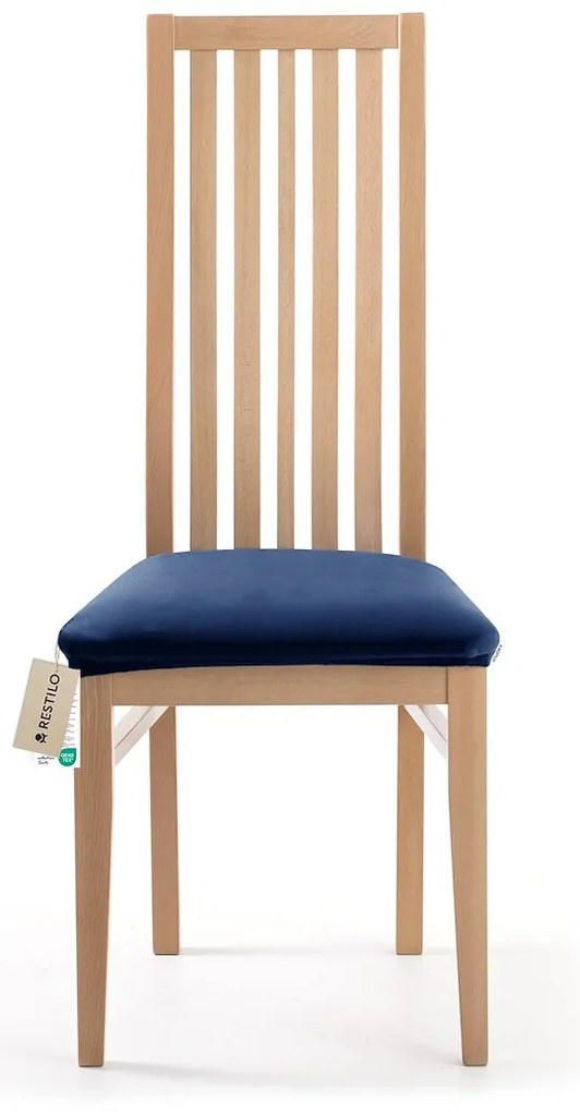 Restilo Husă elastică pentru scaun Sento indigo, 40 x 40 + 5 cm