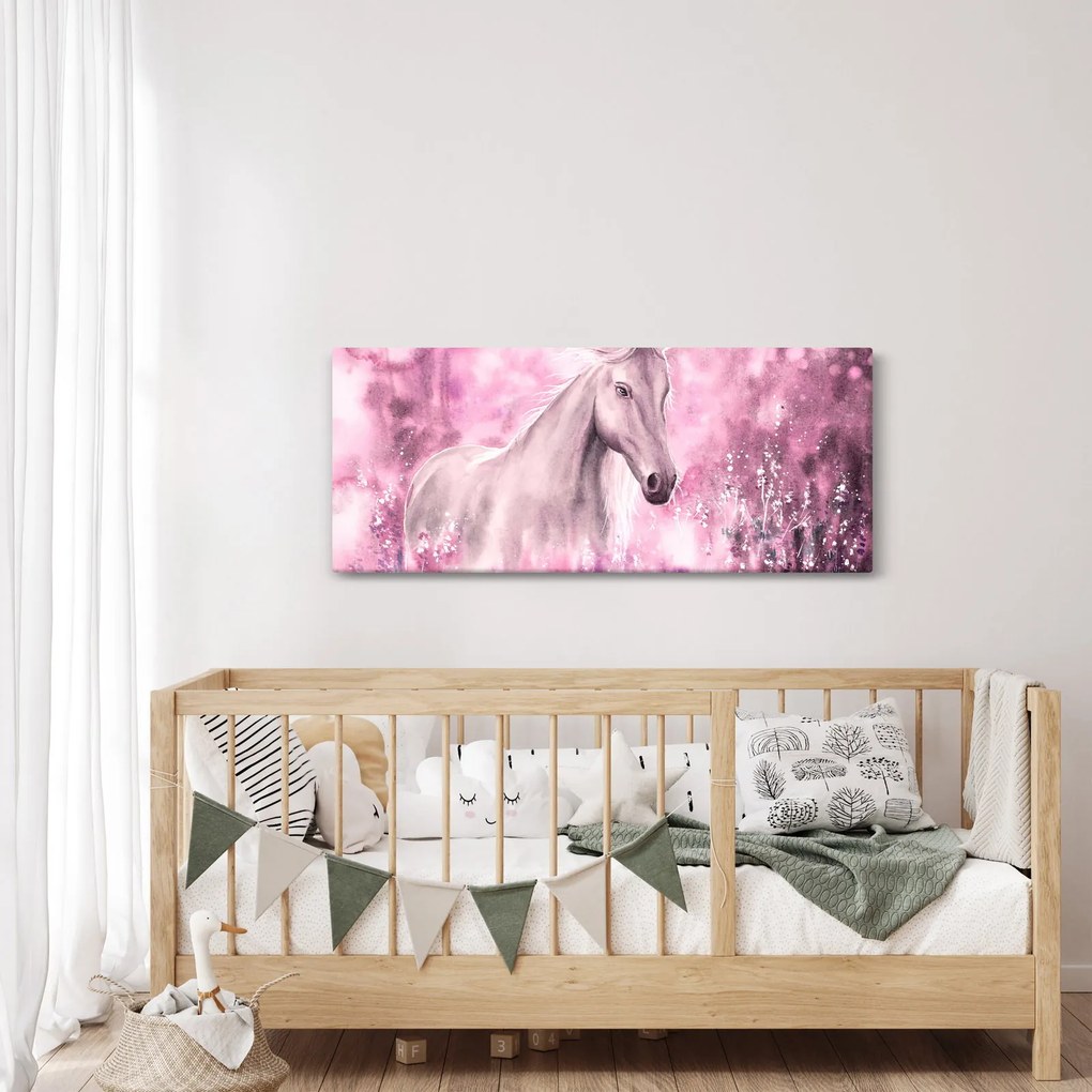 Tablou - Cal pictat (120x50 cm)