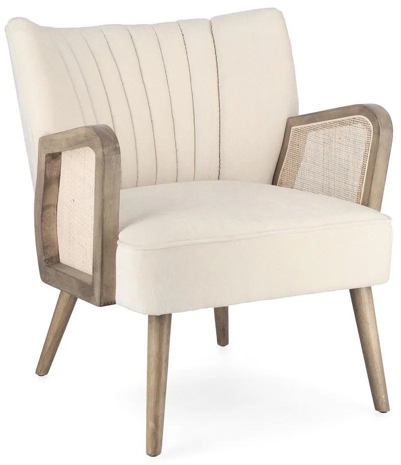 Fotoliu elegant Virna Velvet natur