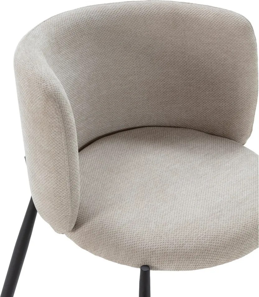 Set de scaune de sufragerie bej 2 buc. tapițat Ginny – MOME