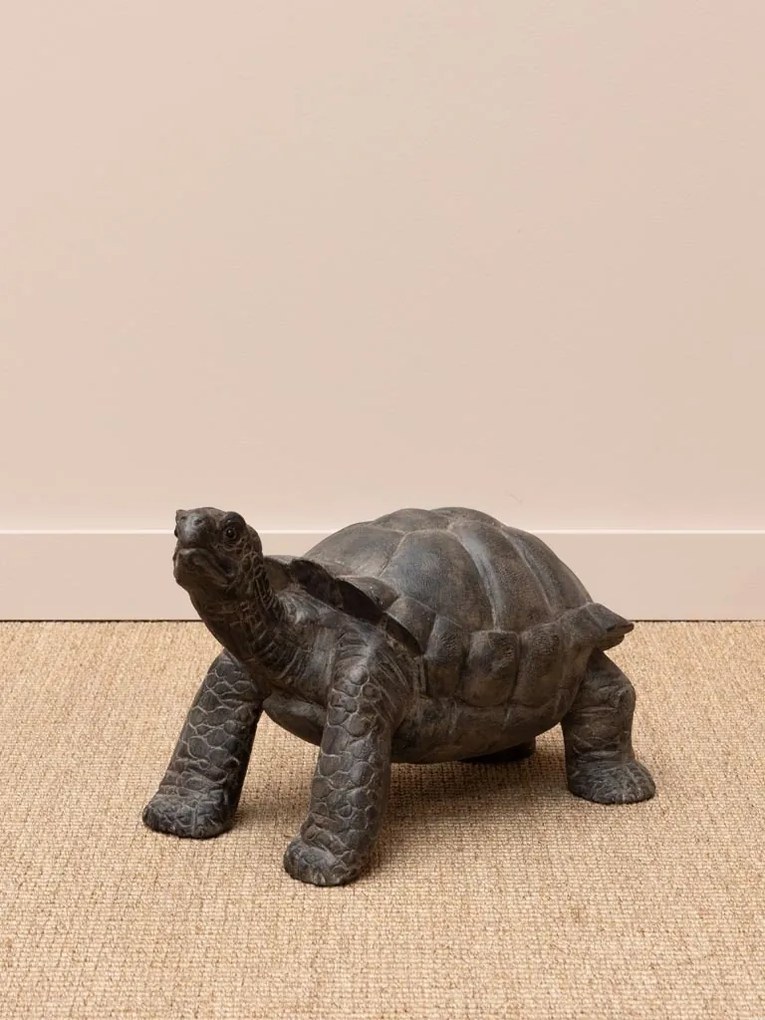 Țestoasă decorativa mica din lemn de tec, "Turtle"