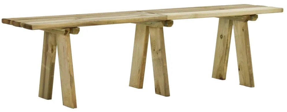 318174 vidaXL Bancă de grădină, 160 cm, lemn masiv de pin tratat