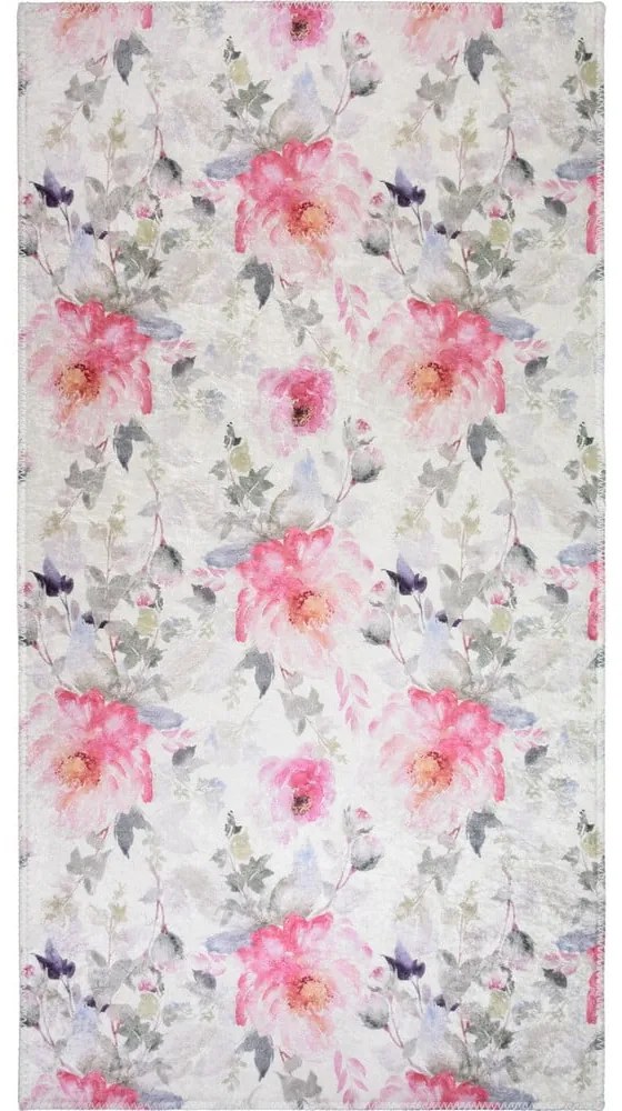 Covor roz-fildeș lavabil 160x230 cm Pink Garden – Vitaus