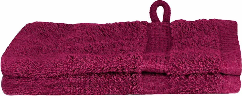 vidaXL Prosop pentru musafiri SOLUND 2 pcs Bordo 15 x 21 cm 550 gsm