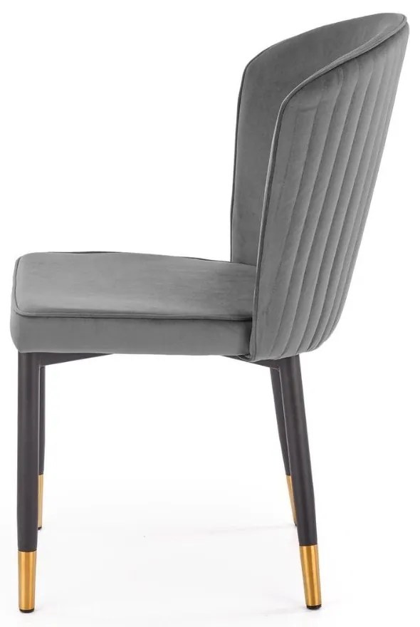 Scaun de bucaterie Dio, gri/negru