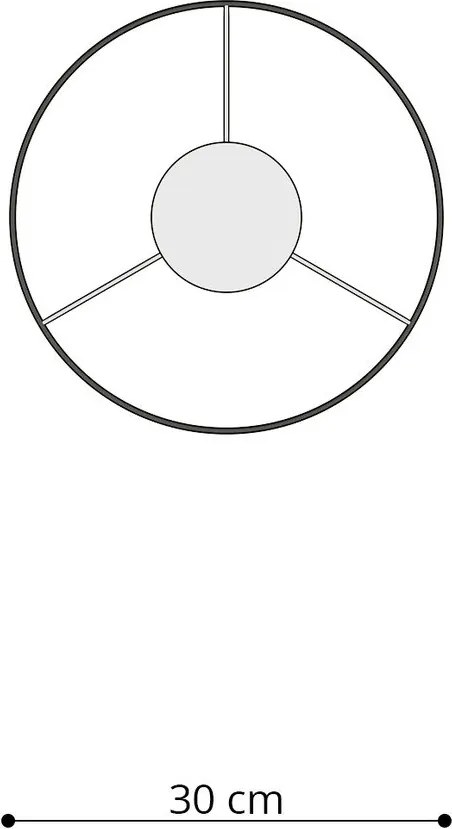 Lustră pentru copii albă cu abajur din plastic ø 30 cm Puss – Sollux