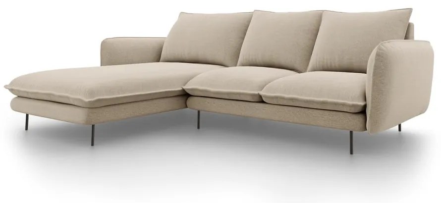 Colțar cu șezlong pe partea stângă Cosmopolitan Design Vienna, bej